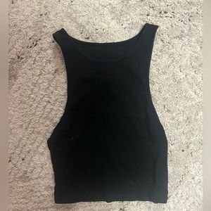 Black halter top tank